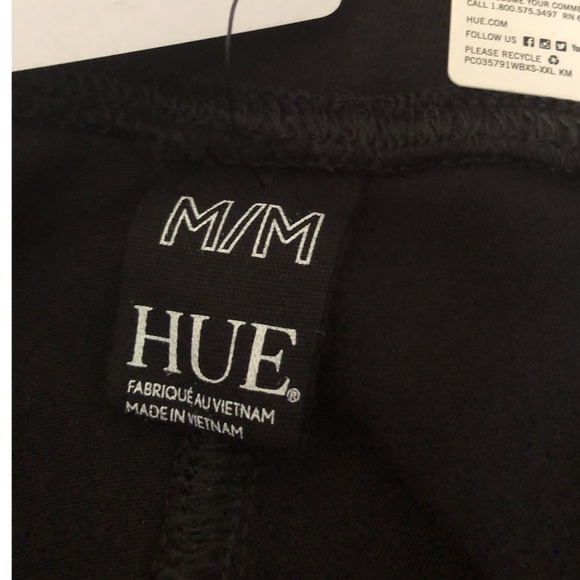 Hue black retro sporty racer stripe leggings NWT - Picture 5 of 9